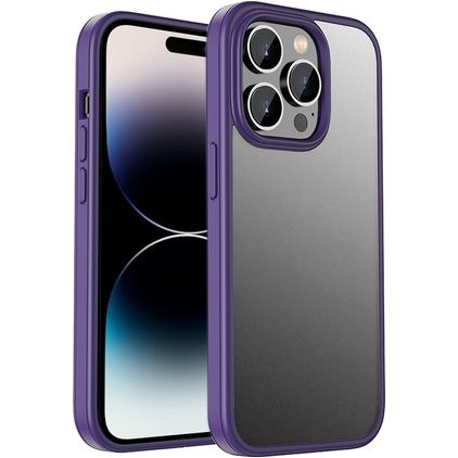 Mobigear Crystal iPhone 14 Pro Max Hülle Hardcase Backcover Stoßfest - Lila