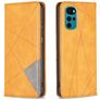 Mobigear Rhombus Slim Motorola Moto G200 5G Hülle Klapphülle - Cognac