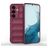 Mobigear Bumpy Samsung Galaxy S24 Hülle Flexibles TPU Backcover - Rot