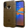Mobigear Rugged Shield Motorola Moto E6 Plus Hülle Flexibles TPU Backcover Stoßfest - Braun