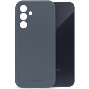 Mobilize Rubber Gelly Samsung Galaxy A35 Hülle Flexibles TPU Backcover - Matt Blue
