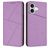 Mobigear Frosted Flip iPhone 17 Hülle Klapphülle Geldbörse - Lila