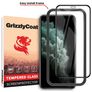 GrizzlyCoat Easy Fit iPhone XS Max Panzerglas Gehärtetes Glas Displayschutz - Hüllenfreundlich + Applikator - Schwarz