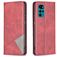 Mobigear Rhombus Slim Motorola Moto G22 Hülle Klapphülle - Rot