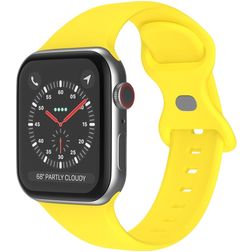Mobigear Sport Dual Silikon Apple Watch Armband Pin-and-Tuck-Verschluss - 49/46/45/44 mm - Gelb