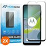 Mobigear Premium Motorola Moto E13 Panzerglas Gehärtetes Glas Displayschutz - Hüllenfreundlich - Schwarz (2er Pack)
