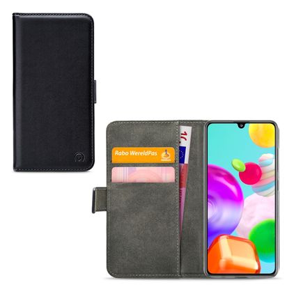 Mobilize Classic Gelly Wallet Samsung Galaxy A41 Klapphülle Portemonnaie - Schwarz