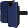 Mobiparts iPhone 17e Hülle Echtes Leder Abnehmbare 2in1 Klapphülle Geldbörse - Blau