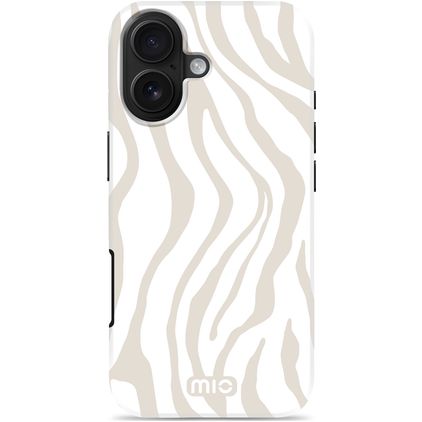 MIO iPhone 17 MagSafe Hülle Hardcase Backcover - Sandy Zebra