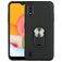 Mobigear Armor Ring Samsung Galaxy A01 Hülle Hardcase Backcover Stoßfest mit Ringhalter - Schwarz