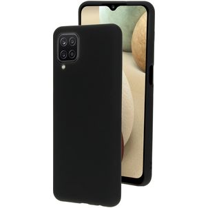 Mobiparts Samsung Galaxy A12 Silikon Hülle Backcover - Schwarz