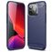 Mobigear Brushed Slim iPhone 14 Pro Max Hülle Flexibles TPU Backcover - Blau