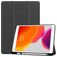 Mobigear Tri-Fold Gel iPad 9 (2021) Hülle TPU,Kunstleder Klapphülle + Stifthalter - Schwarz