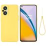 Mobigear Rubber Touch OPPO Reno 8 Lite Silikon Hülle Backcover - Gelb