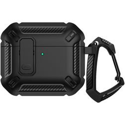 Mobigear Armor Clip Apple AirPods 4 Hardcase Hülle - Schwarz