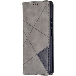 Mobigear Rhombus Slim Xiaomi 11T Hülle Klapphülle - Grau