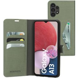 Mobiparts Classic Wallet Samsung Galaxy A13 4G Hülle Klapphülle Geldbörse - Stone Green