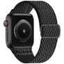 Mobigear W Texture Nylon Apple Watch Armband Elastisches Band - 42/41/40/38 mm - Schwarz