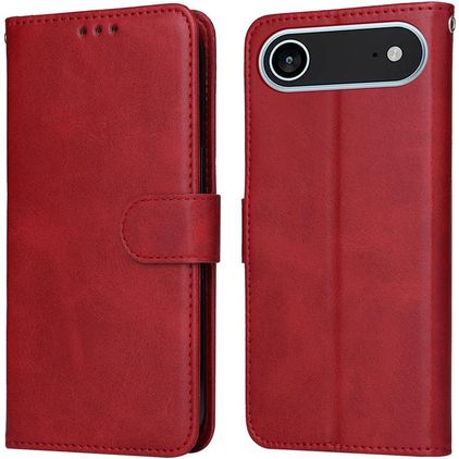 Mobigear Wallet iPhone Air Klapphülle Portemonnaie - Rot