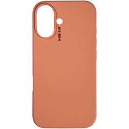 Nudient Base iPhone 16 Plus Silikon Backcover - Peach Orange