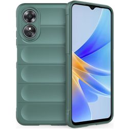Mobigear Bumpy OPPO A17 Hülle Flexibles TPU Backcover - Grün