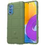 Mobigear Rugged Shield Samsung Galaxy M52 Hülle Flexibles TPU Backcover Stoßfest - Grün
