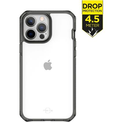 ITSkins SupremeClear iPhone 13 Pro Max Hülle Hardcase Backcover Stoßfest - Transparent / Schwarz