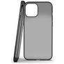 Nudient Thin iPhone 12 Pro Max Hülle Flexibles TPU Backcover - Ink Black