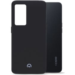 Mobilize Rubber Gelly OPPO Reno 7 Lite Hülle Flexibles TPU Backcover - Matt Black
