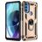 Mobigear Armor Ring Motorola Moto G71 5G Hülle Hardcase Backcover Stoßfest mit Ringhalter - Gold