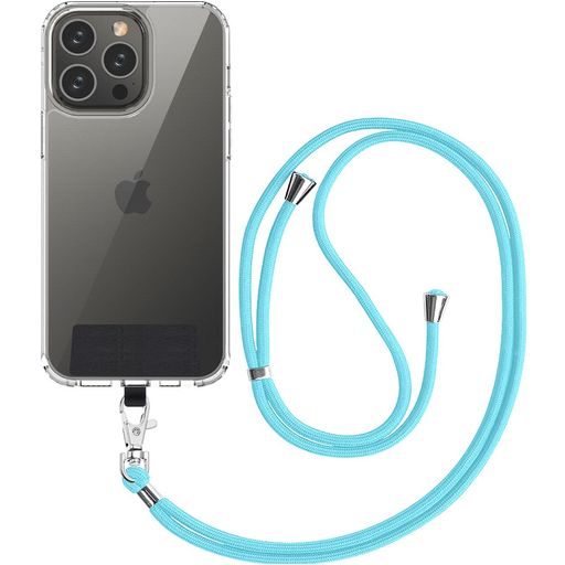 Mobigear Nylon Lanyard Universal-Handykette einstellbar - Blau