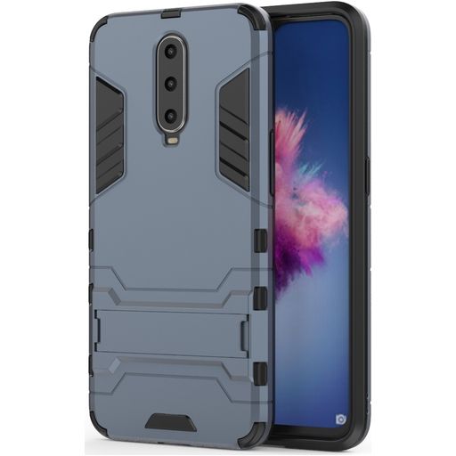 Mobigear Armor Stand OPPO RX17 Pro Hülle Hardcase Backcover Stoßfest mit Ständer - Marineblau