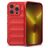 Mobigear Bumpy iPhone 14 Pro Hülle Flexibles TPU Backcover - Rot