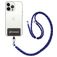 Mobigear Lanyard Universal-Handykette einstellbar - Weiß / Rot / Marineblau