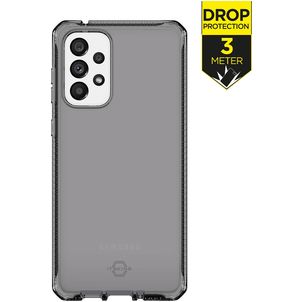 ITSkins SpectrumClear Samsung Galaxy A73 Hülle Flexibles TPU Backcover Stoßfest - Smoke
