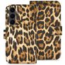 My Style Flex Wallet Samsung Galaxy S25 FE Hülle Klapphülle Geldbörse - Wild Leopard
