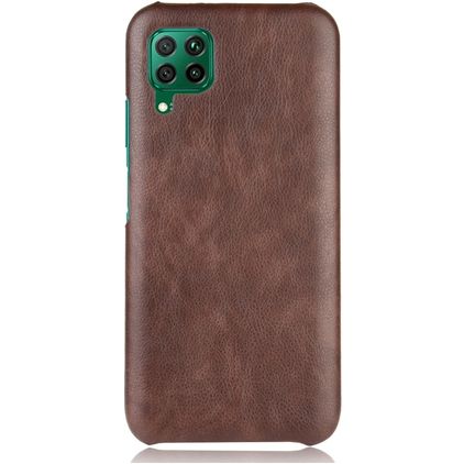 Mobigear Excellent Huawei P40 Lite Hülle Hardcase Backcover - Braun
