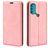 Mobigear Retro Slim Motorola Moto G71 5G Hülle Klapphülle Geldbörse - Pink