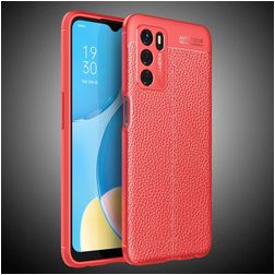 Mobigear Luxury OPPO A16 Hülle Flexibles TPU Backcover - Rot
