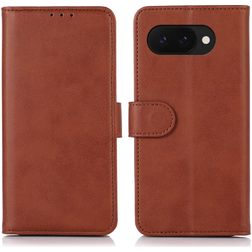 Mobigear Wallet Google Pixel 9a Hülle Klapphülle Geldbörse - Braun