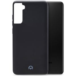 Mobilize Rubber Gelly Samsung Galaxy S21 Plus Hülle Flexibles TPU Backcover - Matt Black