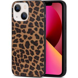 Mobigear Safari iPhone 14 Hülle Flexibles TPU Backcover - Leopard