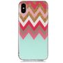 Mobigear Design iPhone XS Max Hülle Flexibles TPU Backcover - Zickzackstreifen