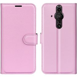 Mobigear Classic Sony Xperia Pro-I Hülle Klapphülle Geldbörse - Pink