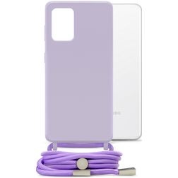 Mobilize Lanyard Gelly Samsung Galaxy A32 5G Flexibles TPU Handykette - Pastel Purple