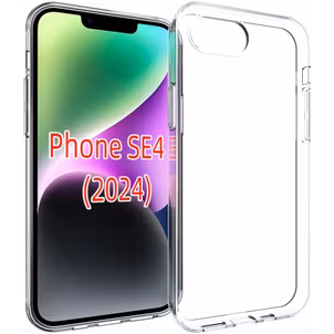 Mobigear Basics Durchsichtig iPhone 16e Hülle Flexibles TPU Backcover - Transparent