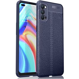 Mobigear Luxury OPPO Reno 4 Hülle Flexibles TPU Backcover - Blau