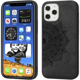 Mobigear Mandala iPhone 12 Pro Max Hülle Hardcase Backcover - Schwarz
