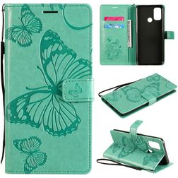 Mobigear Butterfly OPPO A53 Klapphülle Portemonnaie - Türkis