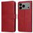 Mobigear Wallet iPhone 17 Pro Max Hülle Klapphülle Geldbörse - Rot